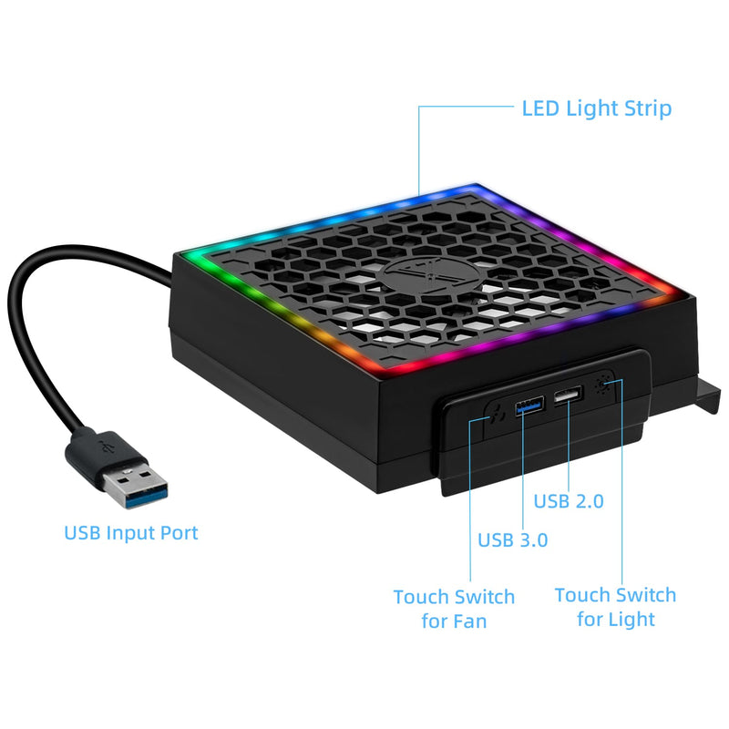 Load image into Gallery viewer, Xbox Series S Cooling Fan with RGB LED - Polar Tech Australia
