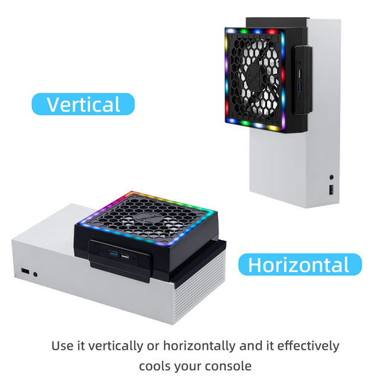 Xbox Series S Cooling Fan with RGB LED - Polar Tech Australia