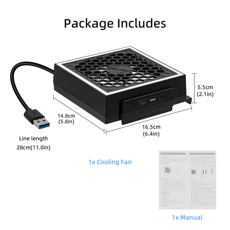 Load image into Gallery viewer, Xbox Series S Cooling Fan with RGB LED - Polar Tech Australia
