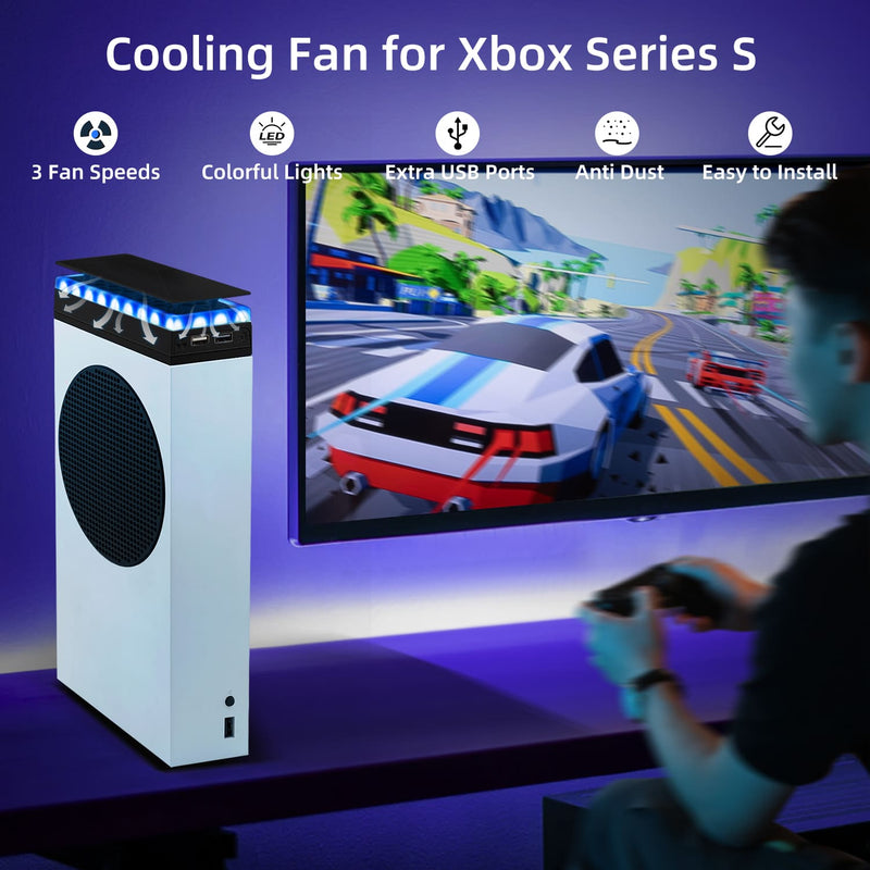 Load image into Gallery viewer, Xbox Series SUpper Cooling Fan with RGB Lighting - Polar Tech Australia
