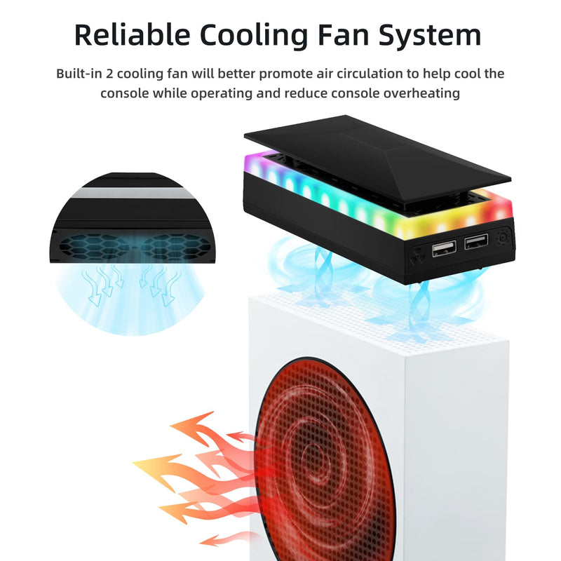 Load image into Gallery viewer, Xbox Series SUpper Cooling Fan with RGB Lighting - Polar Tech Australia
