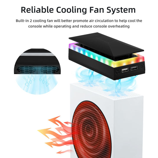 Xbox Series SUpper Cooling Fan with RGB Lighting - Polar Tech Australia