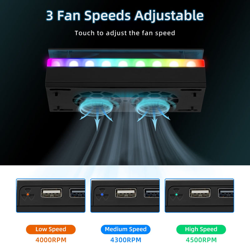 Load image into Gallery viewer, Xbox Series SUpper Cooling Fan with RGB Lighting - Polar Tech Australia
