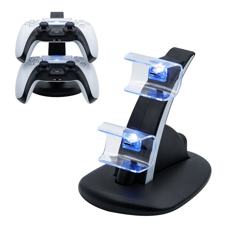 Load image into Gallery viewer, Dual Controller Charging Stand for PS5 - Game Gear Hub
