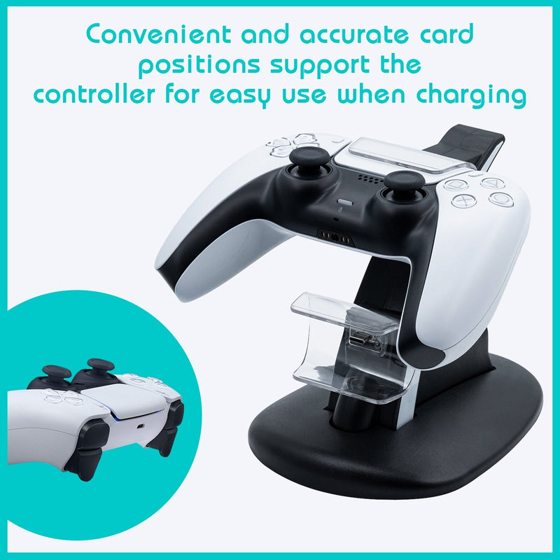 Load image into Gallery viewer, Dual Controller Charging Stand for PS5 - Game Gear Hub
