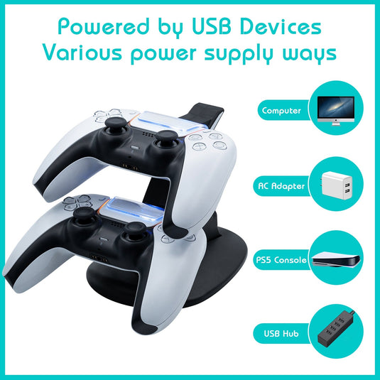 Dual Controller Charging Stand for PS5 - Game Gear Hub
