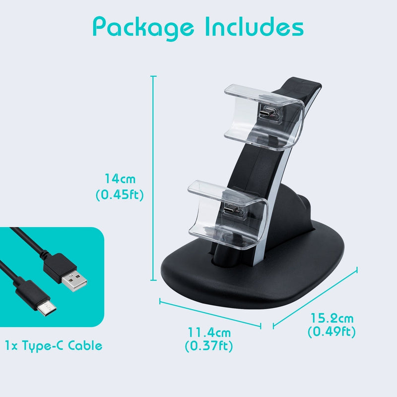 Load image into Gallery viewer, Dual Controller Charging Stand for PS5 - Game Gear Hub
