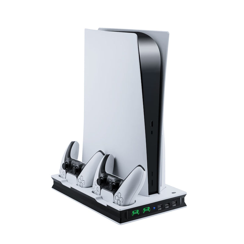 Chargez l&#39;image dans la visionneuse de la galerie, PS5 UHD/Digitial Edition Multifunctional LED Cooling Stand with Dual Controller Charging - Polar Tech Australia
