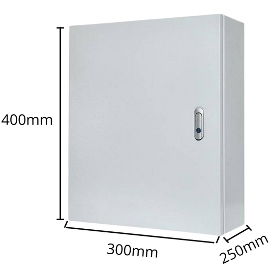 Aluminium Electrical Enclosure CCTV/Alarm Security Equipment Lockable Safe Metal Box Wall Mount - Polar Tech Australia