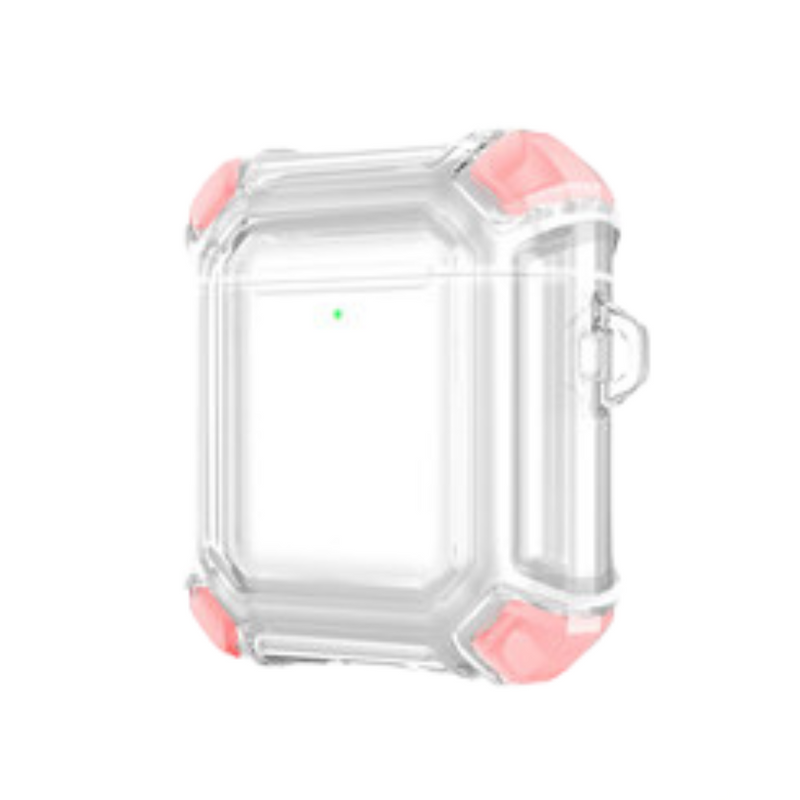 Load image into Gallery viewer, Apple AirPods 1 &amp; 2 Transparent Heavy Duty Protecive Case With Key Ring - Polar Tech Australia
