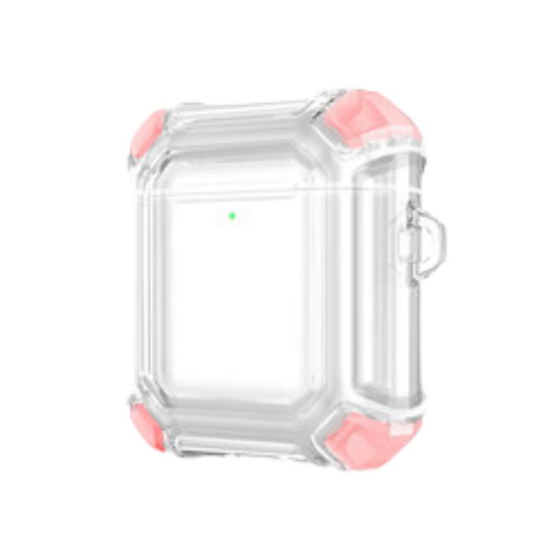 Cargue la imagen en el visor de la galería, Apple AirPods 1 &amp; 2 Transparent Heavy Duty Protecive Case With Key Ring - Polar Tech Australia
