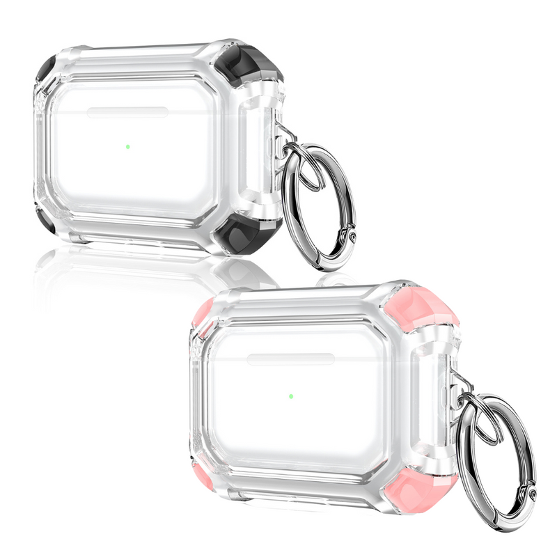 Cargue la imagen en el visor de la galería, Apple AirPods 3 Transparent Heavy Duty Protecive Case With Key Ring - Polar Tech Australia
