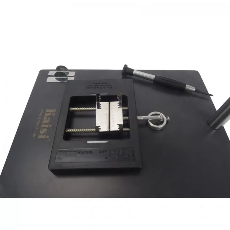 Chargez l&#39;image dans la visionneuse de la galerie, [F-204] KAISI 2 in 1 Hot Air Gun Clamp Holder Station + Mobile Phone Laptop BGA Rework Reballing Fixture - Polar Tech Australia
