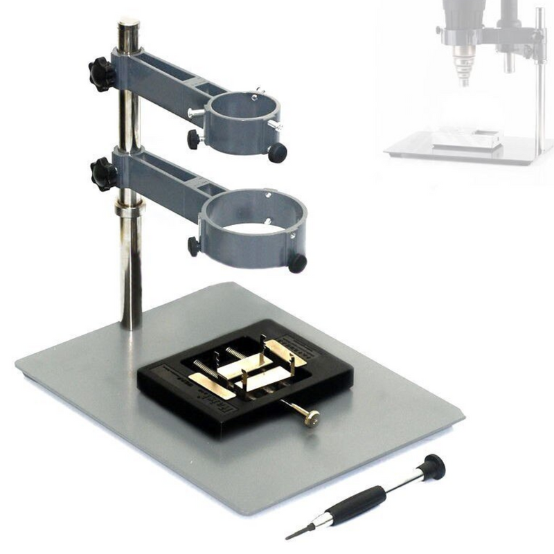 Chargez l&#39;image dans la visionneuse de la galerie, [F-204] KAISI 2 in 1 Hot Air Gun Clamp Holder Station + Mobile Phone Laptop BGA Rework Reballing Fixture - Polar Tech Australia
