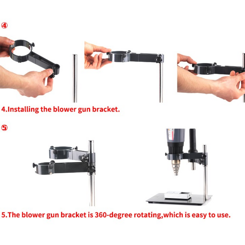 Load image into Gallery viewer, [F-204] KAISI 2 in 1 Hot Air Gun Clamp Holder Station + Mobile Phone Laptop BGA Rework Reballing Fixture - Polar Tech Australia
