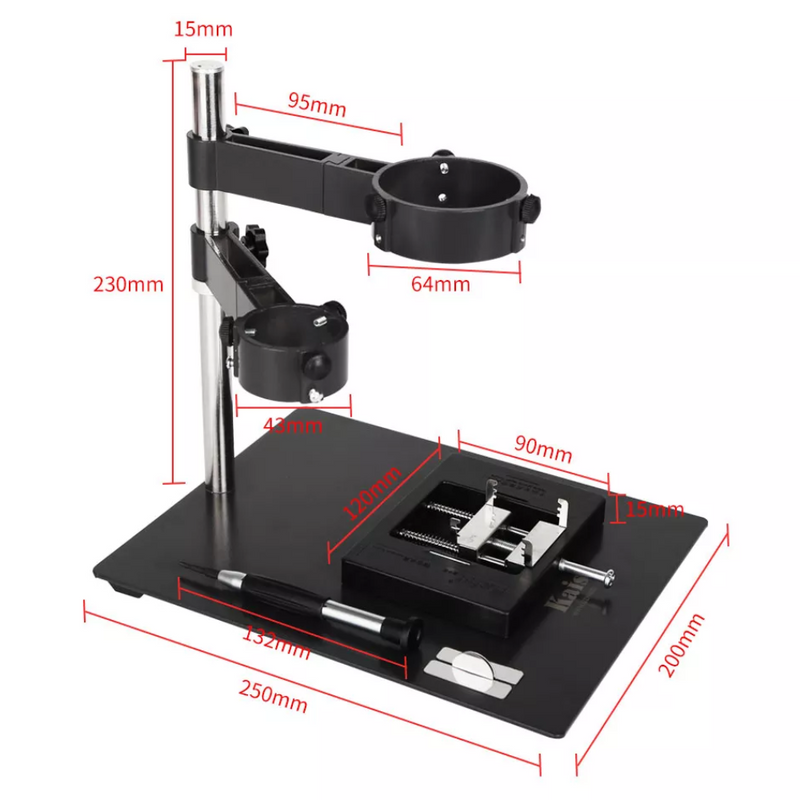 Chargez l&#39;image dans la visionneuse de la galerie, [F-204] KAISI 2 in 1 Hot Air Gun Clamp Holder Station + Mobile Phone Laptop BGA Rework Reballing Fixture - Polar Tech Australia
