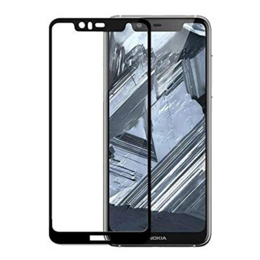 Nokia 5.1 Plus (X5) (TA-1120) Full Covered 9H Tempered Glass Screen Protector - Polar Tech Australia