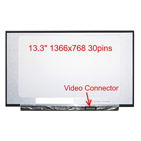 13.3" inch/A+ Grade/(1366x768)/30 Pin/No Screw Bracket Laptop LCD Screen Display Panel - Polar Tech Australia