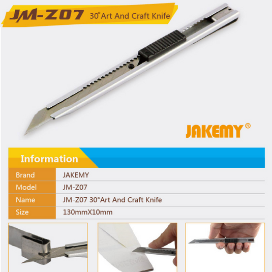 [JM-Z07] Jakemy Professional Paper Cutting Tools Metal Knife Cutter - Polar Tech Australia