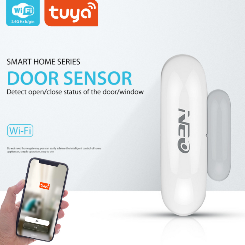 Cargue la imagen en el visor de la galería, [TUYA Smart Home] NEO Wireless  Door &amp; Window Open/Closed Detector Magnetic Switch Sensor Smart Home Security Alarm - Polar Tech Australia
