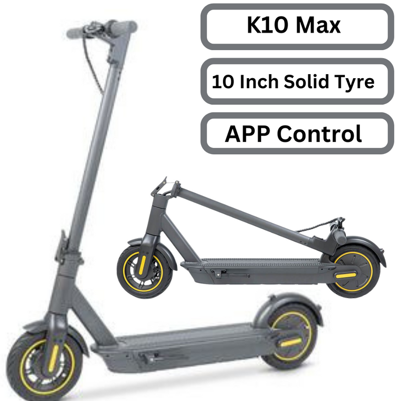 Load image into Gallery viewer, [Model:K10 Max][10 inch Solid Tyre] E-GO Electric Scooter 65KM Long Range With Smart LED Display - Polar Tech Australia
