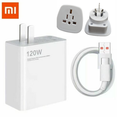 [120W] [With Cable] Genuine XIAOMI GaN Wall Charger Adapter Power Supply Unit - Polar Tech Australia