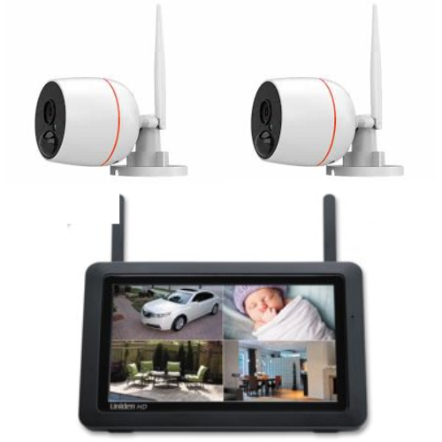 Load image into Gallery viewer, [Built-in 7 inch Monitor] 2 CH Wireless IP Pro CCTV NVR Network Video Recorder Security Camera System - Polar Tech Australia
