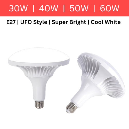Load image into Gallery viewer, Super Bright 30W 40W 50W 60W UFO Style LED Bulbs Light Lamp E27 Head - Polar Tech Australia
