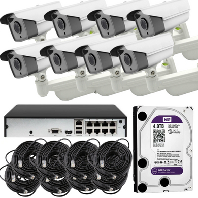 [5MP 8 CH Kit] IP Pro IP 5MP FHD Camera IR CCTV Home Surveillance Security Wireless Camera NVR System - Polar Tech Australia