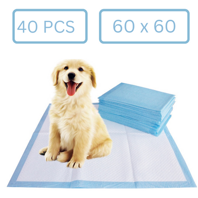 [40 Pads][60cm x 60cm] Large Size Dog PEE Pad Disposable Dog Puppy Training pad - Polar Tech Australia