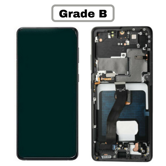[Grade B][With Frame] Samsung Galaxy S21 Ultra (SM-G998) LCD Touch Digitizer Screen Assembly - Polar Tech Australia
