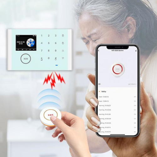 Load image into Gallery viewer, [A08] 433Hz Battery Powered Wireless SOS Emergency Help Push Button For A01 TUYA Alarm System - Polar Tech Australia
