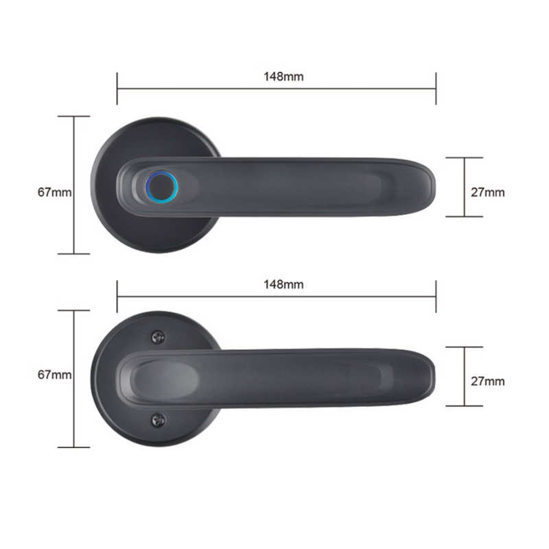 Cargue la imagen en el visor de la galería, [TUYA Smart Home] Tuya Wireless Fingerprint Smart Door Lock - Polar Tech Australia
