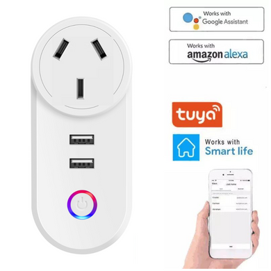 [TUYA Smart][AU Plug] Universal Wireless Smart WIFI Plug With overload protection - Polar Tech Australia