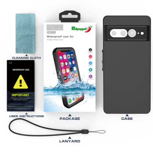 Cargue la imagen en el visor de la galería, Google Pixel 7 &amp; 7 Pro Redpepper Full Covered Waterproof Heavy Duty Tough Armor Case - Polar Tech Australia
