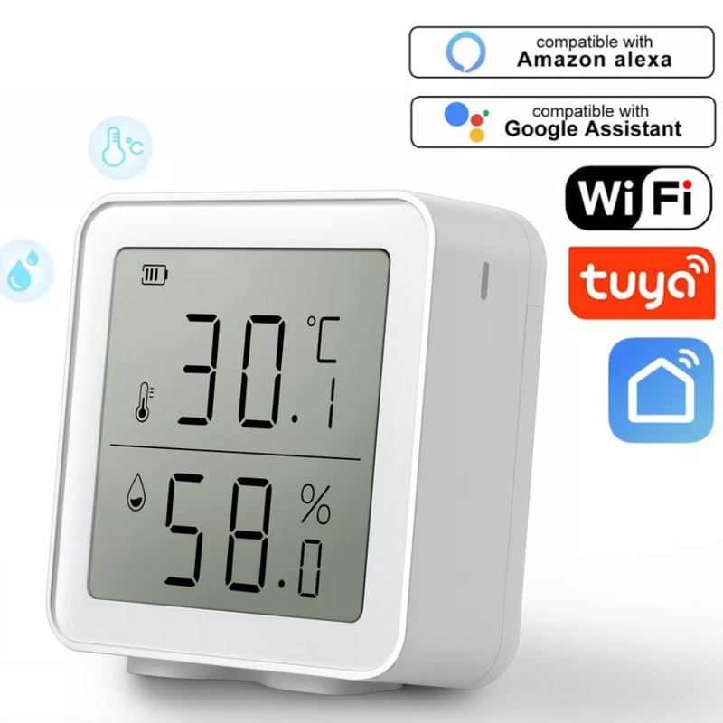 Load image into Gallery viewer, [TUYA Smart Home] WIFI Temperature And Humidity Sensor Indoor Hygrometer Thermometer With LCD Display - Polar Tech Australia
