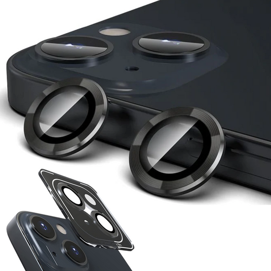 [Black Aluminium Alloy] iPhone 11/11 Pro/11 Pro Max Back Rear Camera Lens Glass Protector - Polar Tech Australia