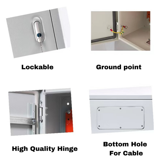 Aluminium Electrical Enclosure CCTV/Alarm Security Equipment Lockable Safe Metal Box Wall Mount - Polar Tech Australia