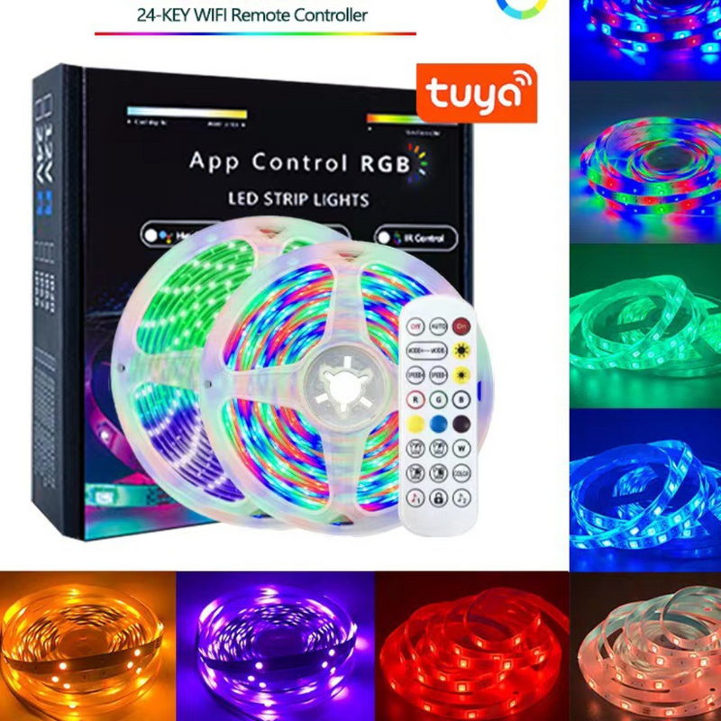 Cargue la imagen en el visor de la galería, [TUYA Smart Home] IP65 Indoor Outdoor Waterproof Smart Remote Control RGB LED Light Strip Music/Game/Movie Synchronization - Polar Tech Australia
