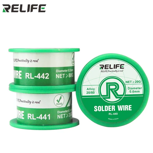 [RL-440] RELIFE Active Medium Temperature Solder Wire Environmental- friendly Rosin Core Welding Tin Wire for Soldering Repair - Polar Tech Australia