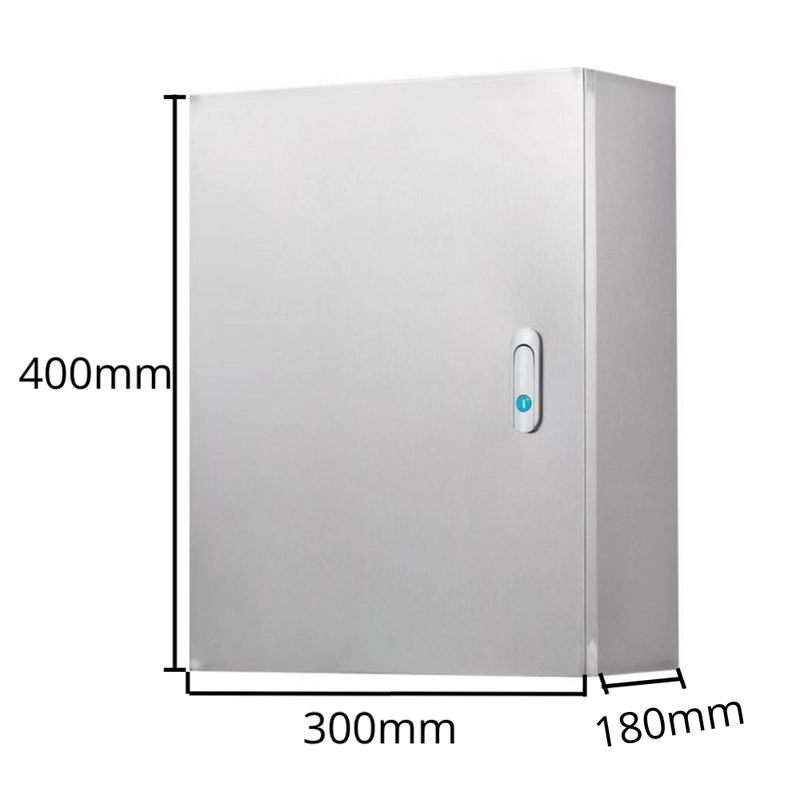Load image into Gallery viewer, 304 Stainless Steel Weatherproof Anti-Rust/ Anti-Corrosion outdoor Electrical Enclosure CCTV/Alarm Security Equipment Lockable Safe Metal Box Wall Mount - Polar Tech Australia
