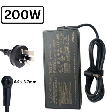 [20V-10A/200W][6.0x3.7] ASUS Rog Laptop Gaming Desktop PC AC Power Supply Adapter Charger - Polar Tech Australia