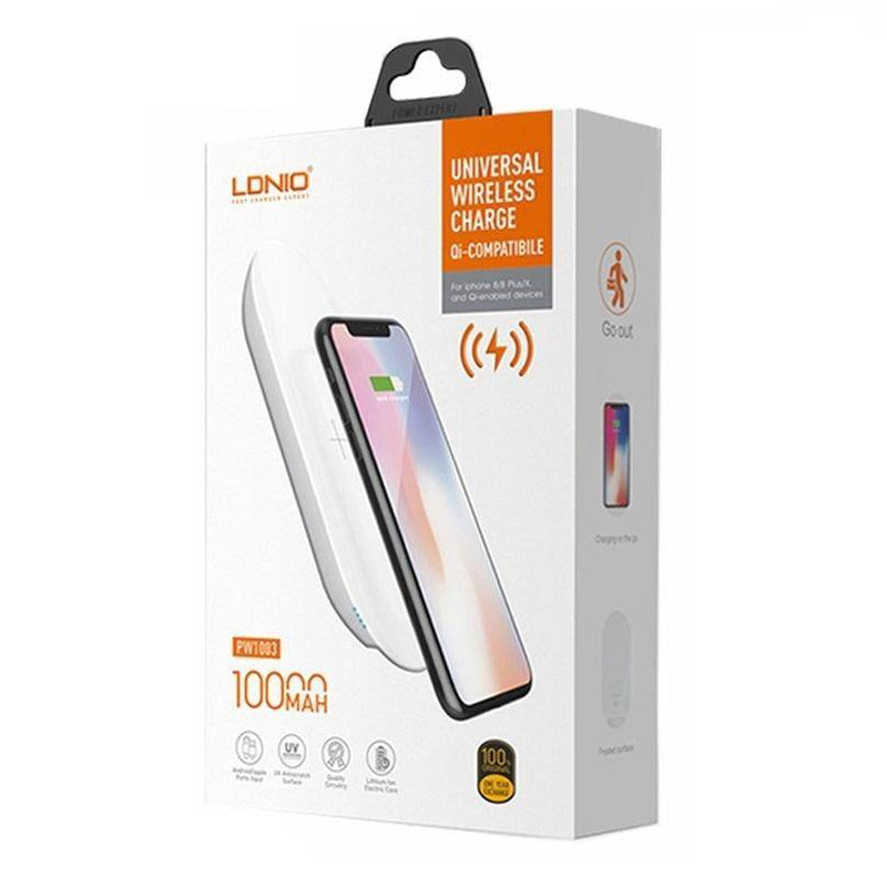 Cargue la imagen en el visor de la galería, [PW1003] LDNIO 10000mAh QI Wireless Charging Power Bank Portable Charger - Polar Tech Australia
