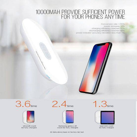 [PW1003] LDNIO 10000mAh QI Wireless Charging Power Bank Portable Charger - Polar Tech Australia