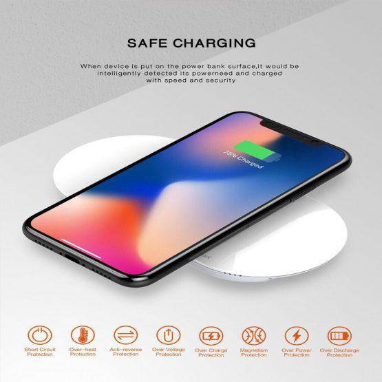 Cargue la imagen en el visor de la galería, [PW1003] LDNIO 10000mAh QI Wireless Charging Power Bank Portable Charger - Polar Tech Australia
