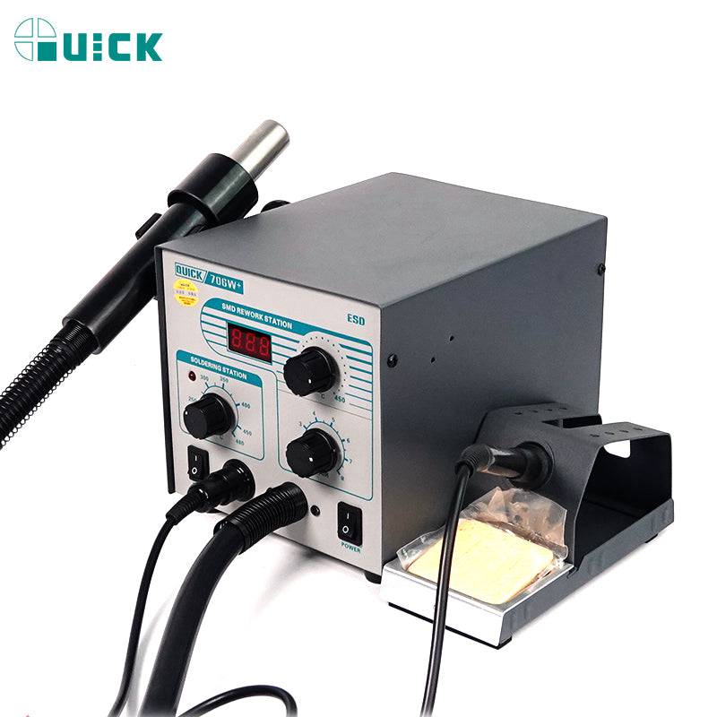 Cargue la imagen en el visor de la galería, QUICK 706W+ 2 in 1 Soldering &amp; Heating Hot Air Gun Rework Station - Polar Tech Australia
