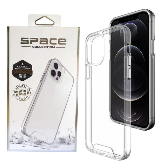 Apple iPhone 12/Mini/Pro/Max SPACE Transparent Rugged Clear Shockproof Case Cover - Polar Tech Australia