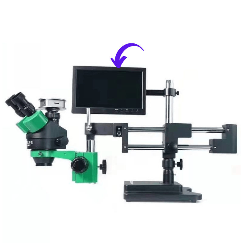 Load image into Gallery viewer, RELIFE 0.7x - 4.5x Trinocular HD Stereo 360 Degree Rotation Microscope Mobile Phone PCB Motherboard Repair Tool (RELIFE RL-M3-STL2) - Polar Tech Australia
