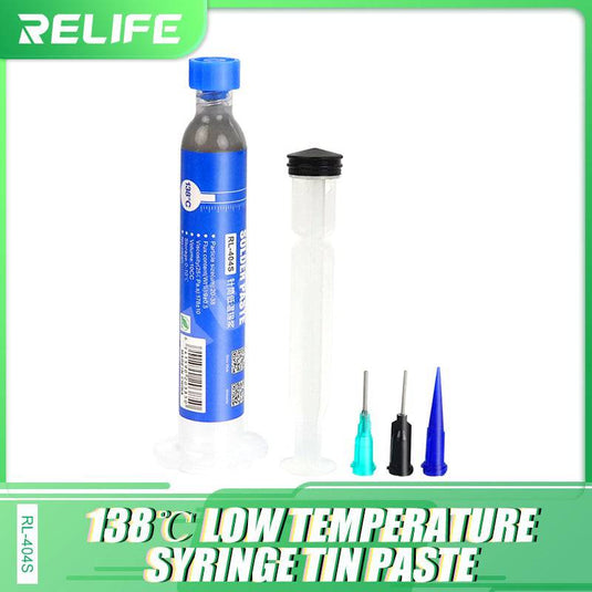 RELIFE Low/Medium/High Temperature Syringe Welding Flux Tin Solder Soldering Paste - Polar Tech Australia