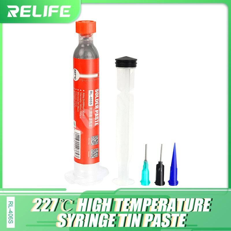 Load image into Gallery viewer, [26g Tube] RELIFE Low/Medium/High Temperature Syringe Welding Flux Tin Solder Soldering Paste - Polar Tech Australia
